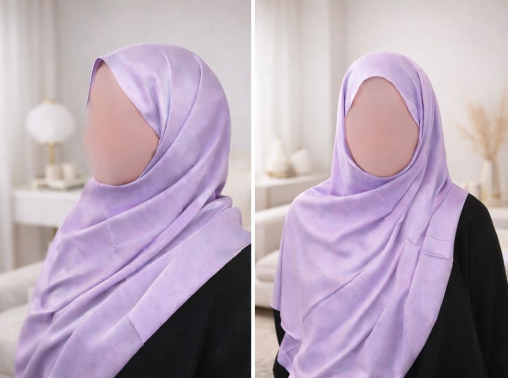Hijab Satin Premium LILAS GLYCINE