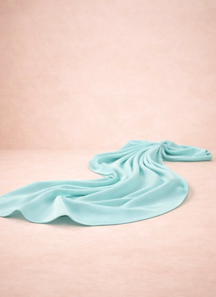 Hijab soie de Médine VERT D'EAU