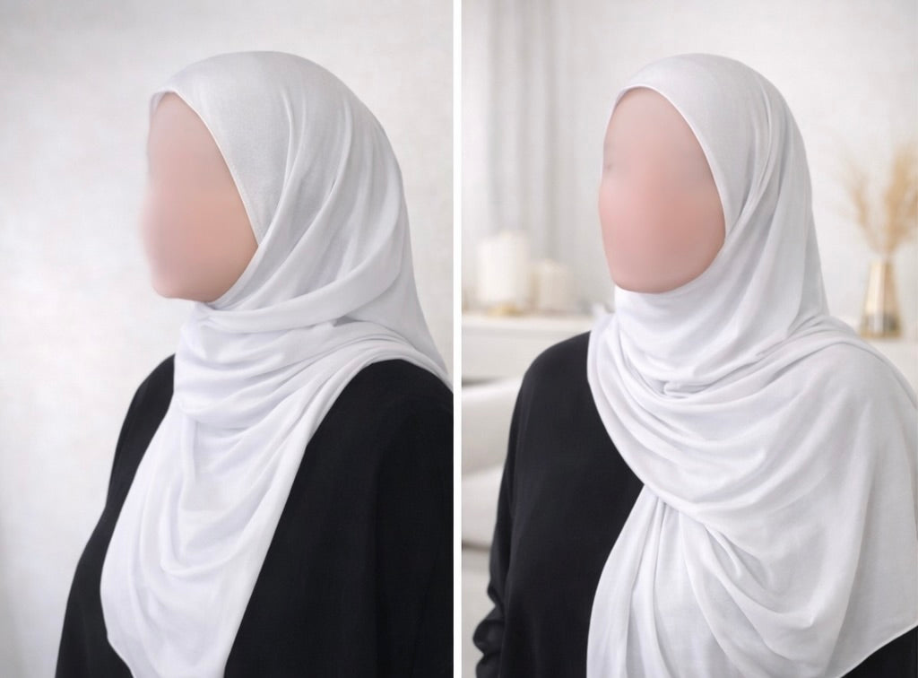 Hijab Jersey Premium BLANC