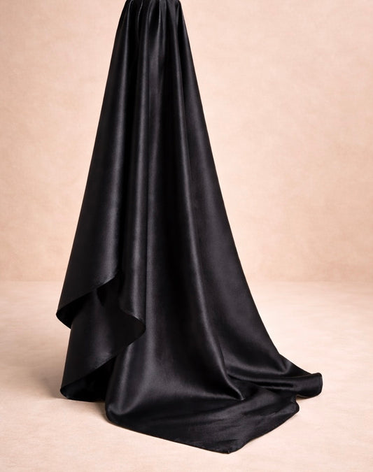 Hijab Satin Premium NOIR