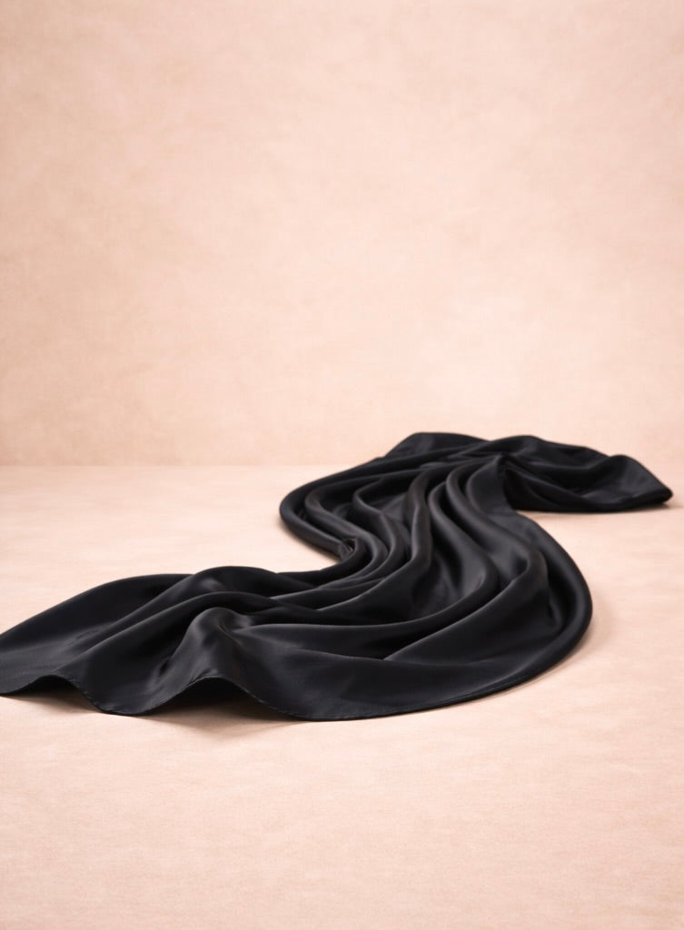 Hijab Satin Premium NOIR