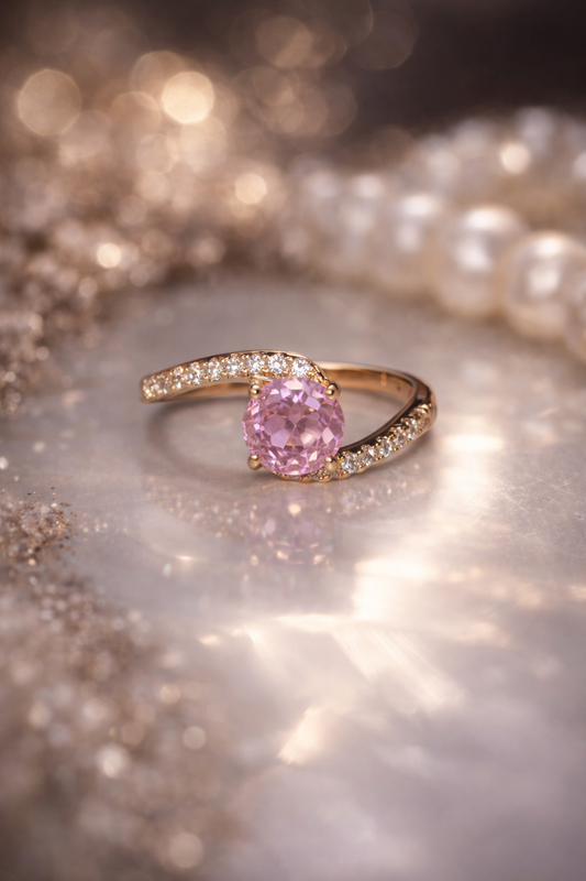 Bague Précieuse Rose & Or