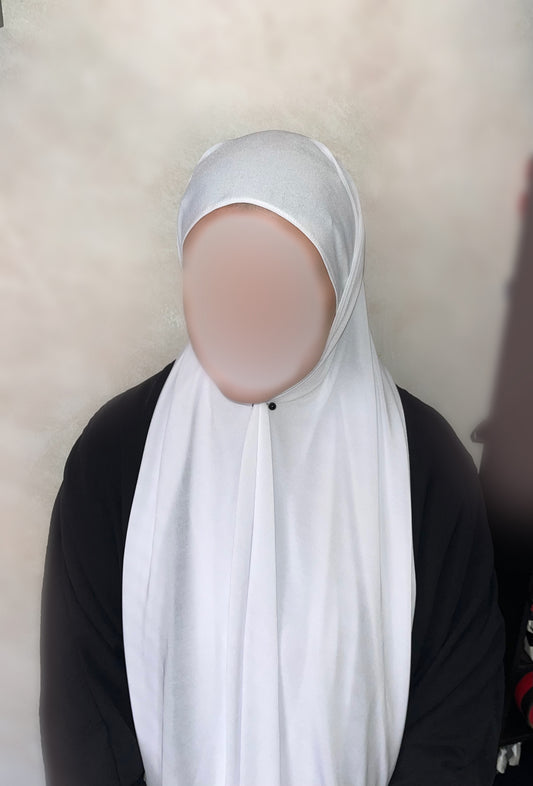 Hijab Jersey Premium BLANC