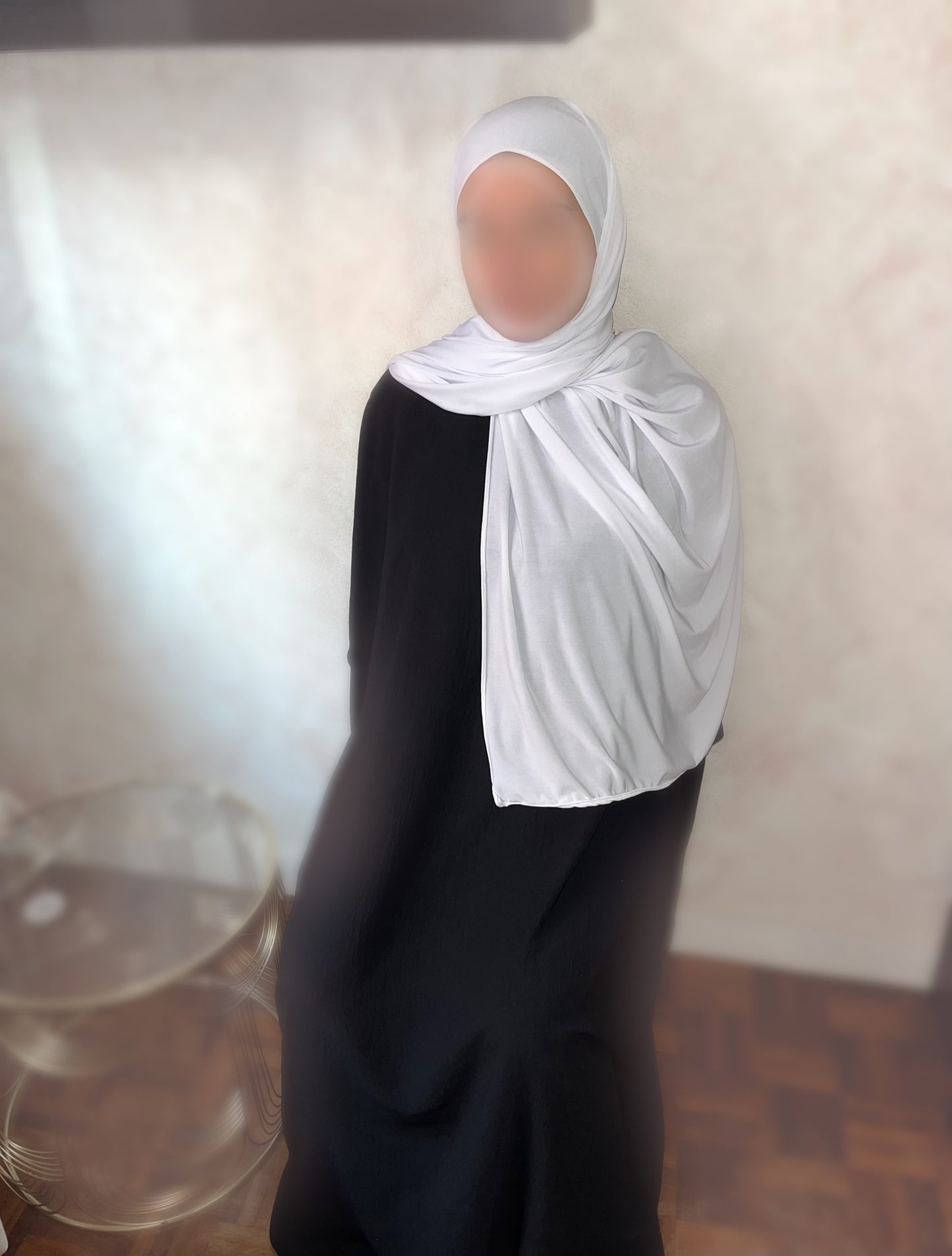 Hijab Jersey Premium BLANC