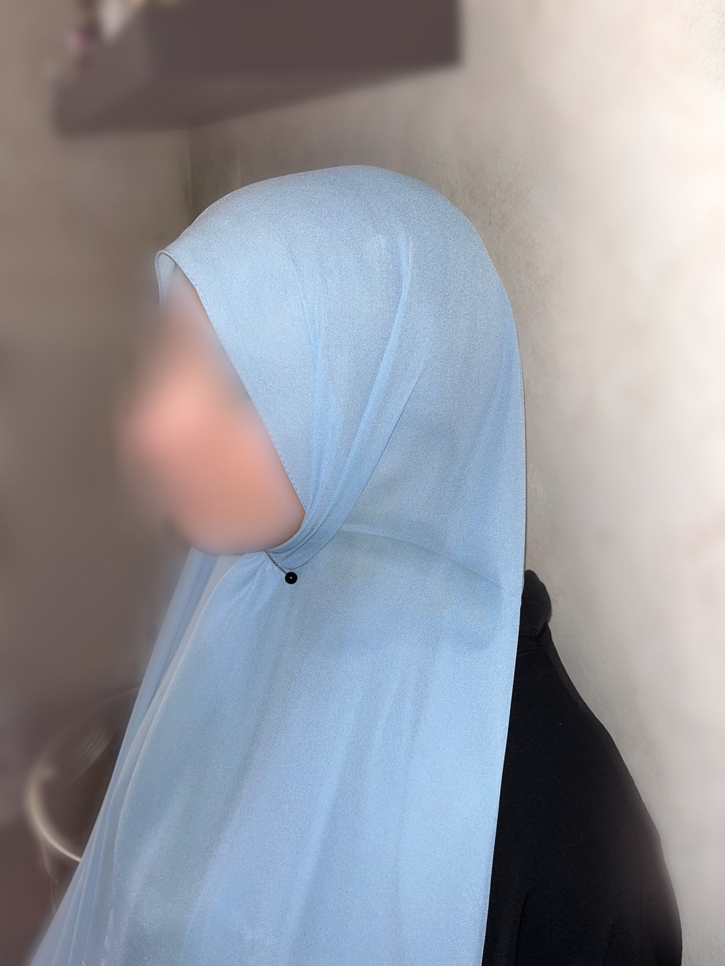 Hijab Crêpe Luxe BLEU SARCELLE