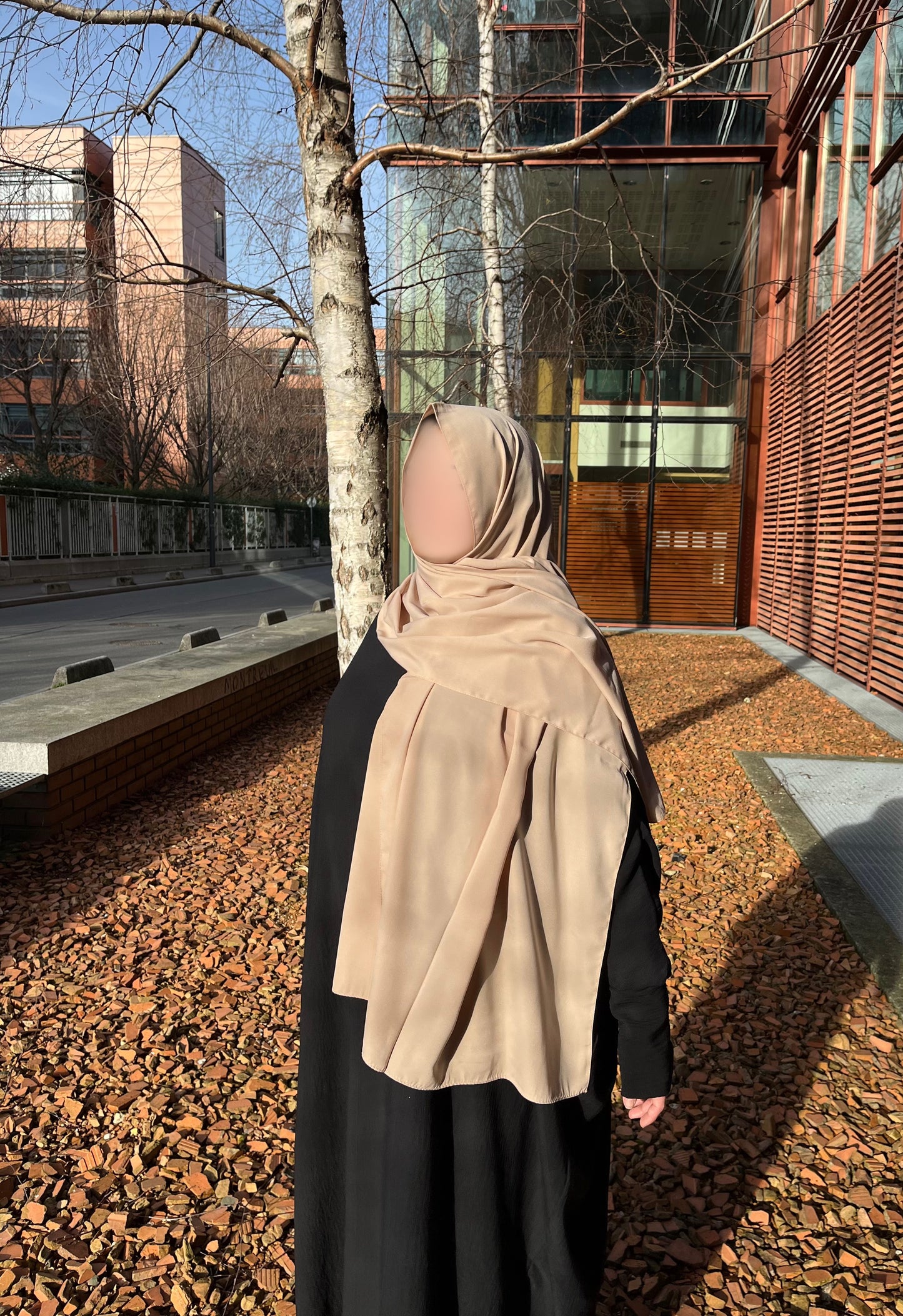 Hijab soie de Médine BEIGE